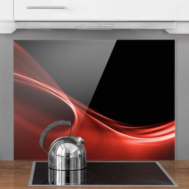 Wanddeko Küche Red Wave