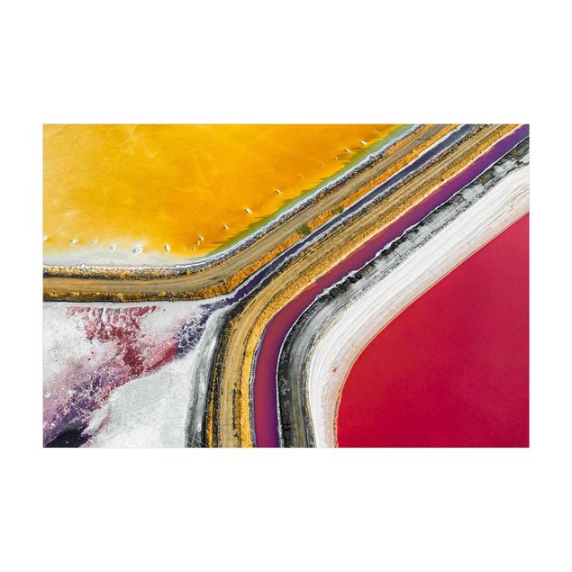 Straßenteppiche Farbenspiel im kalifornischen Salzsee