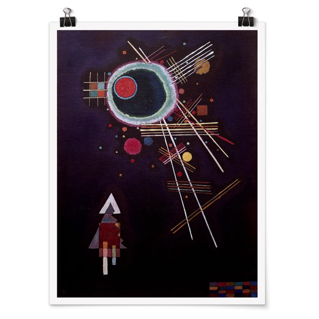 Poster Kunstdruck Wassily Kandinsky - Strahlenlinien