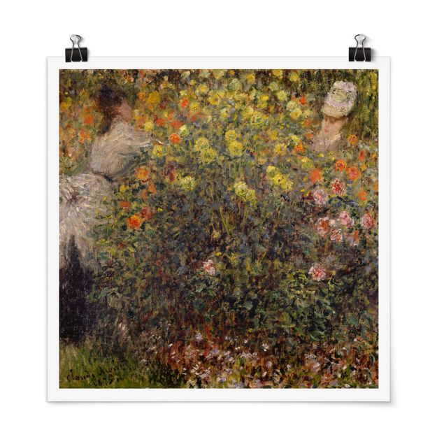 Kunststile Claude Monet - Blumengarten