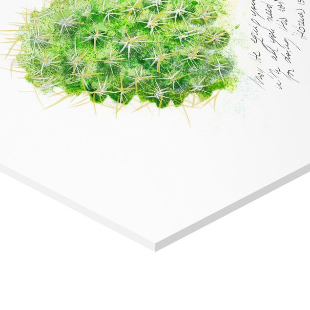Wandbilder Grün Kaktus mit Bibelvers Set I