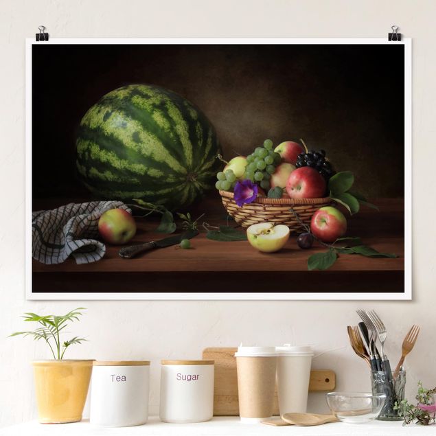 Küche Dekoration Stillleben mit Melone