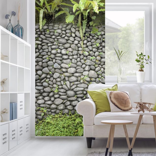 Raumteiler Steinwand Mit Pflanzen
