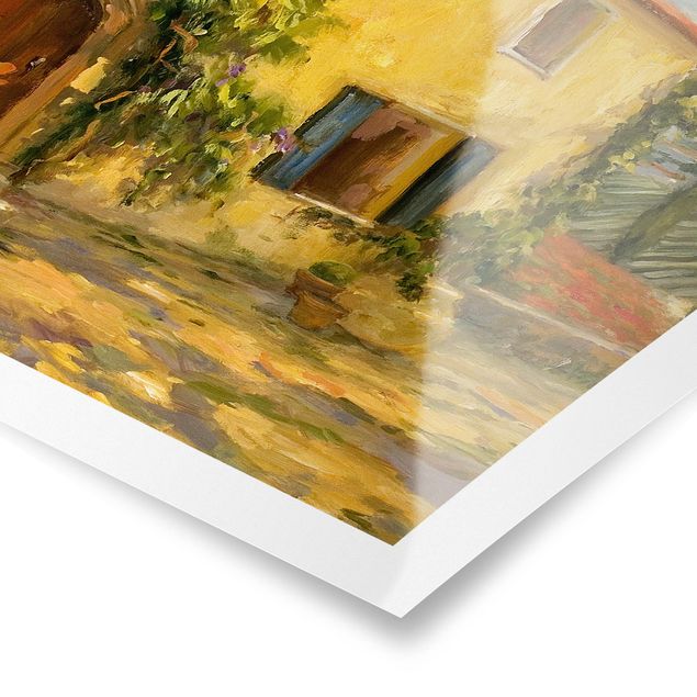 Wandbilder Gelb Italienische Landschaft - Toskana