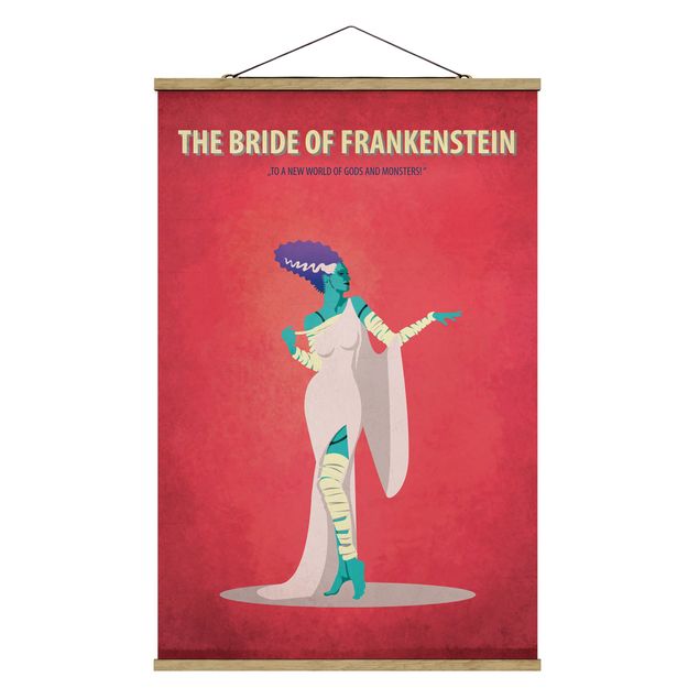 Wandbilder Modern Filmposter The Bride of Frankenstein II
