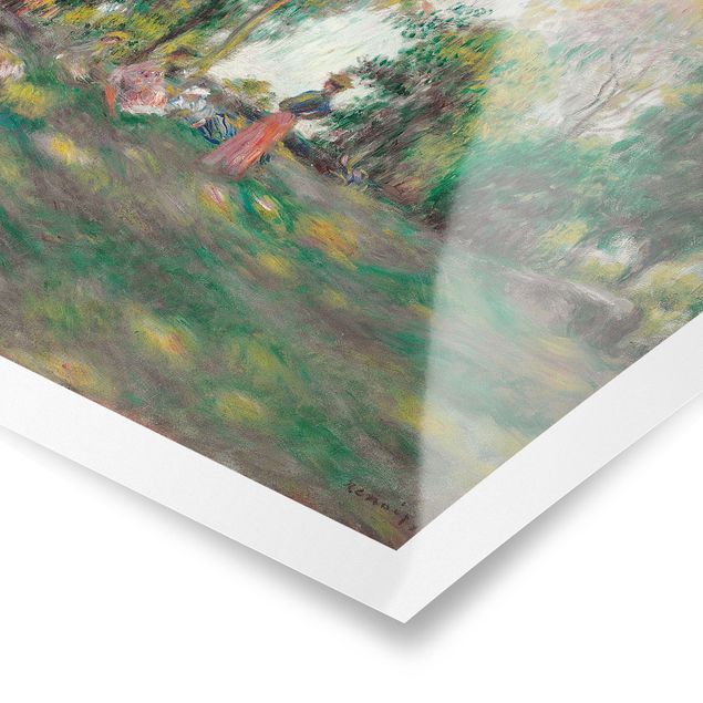 Kunstkopie Poster Auguste Renoir - Landschaft mit Figuren