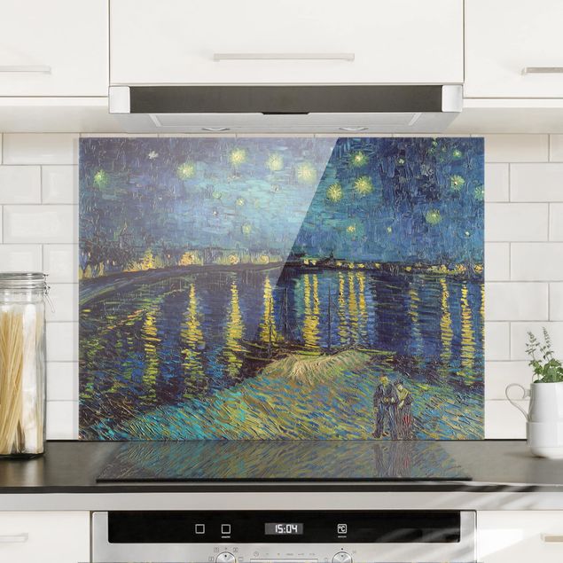 Küche Dekoration Vincent van Gogh - Sternennacht über der Rhône