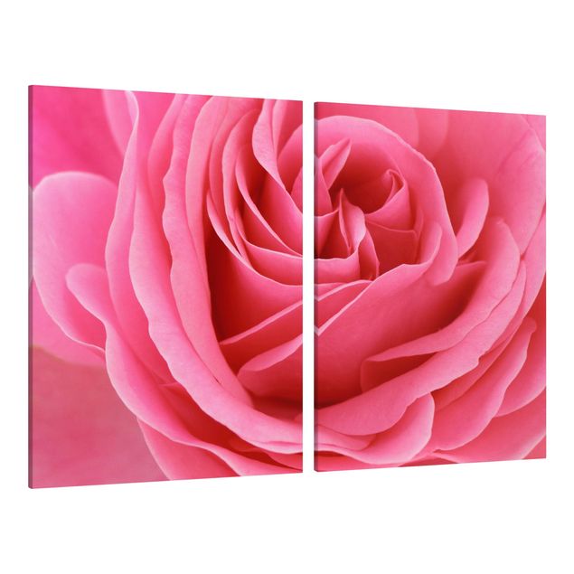 Wandbilder Floral Lustful Pink Rose