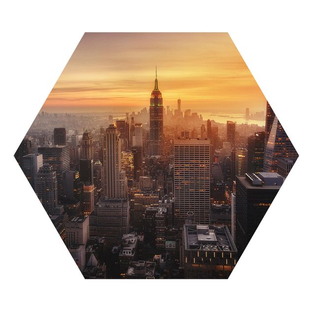 Forex Bilder Manhattan Skyline Abendstimmung