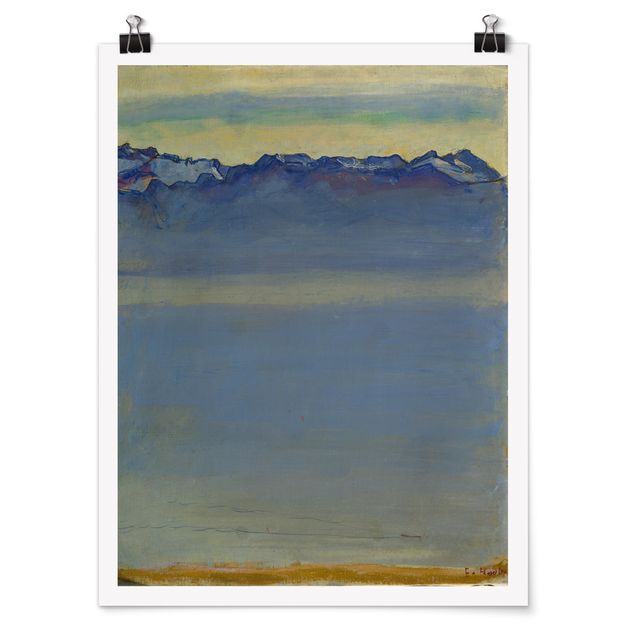 Wandbilder Landschaften Ferdinand Hodler - Genfer See mit Alpen