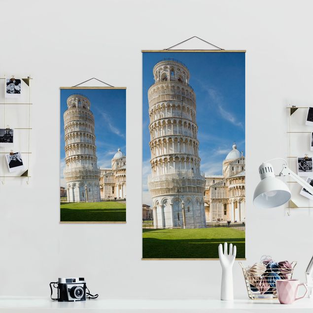 Stoffbild Der schiefe Turm von Pisa