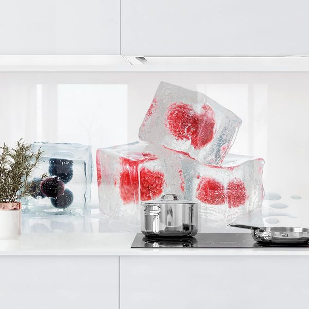 Küche Dekoration Früchte im Eiswürfel