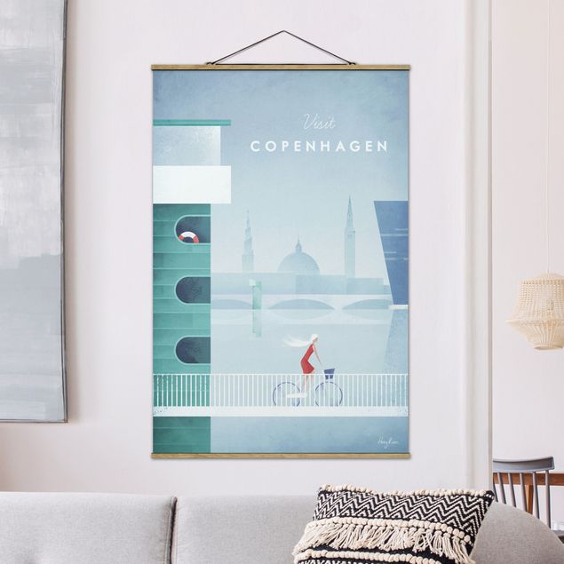 Küche Dekoration Reiseposter - Kopenhagen