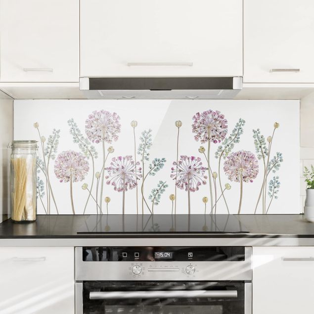 Küchen Deko Allium Illustration