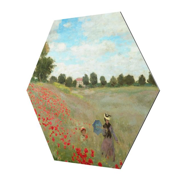Wandbilder Floral Claude Monet - Mohnfeld bei Argenteuil