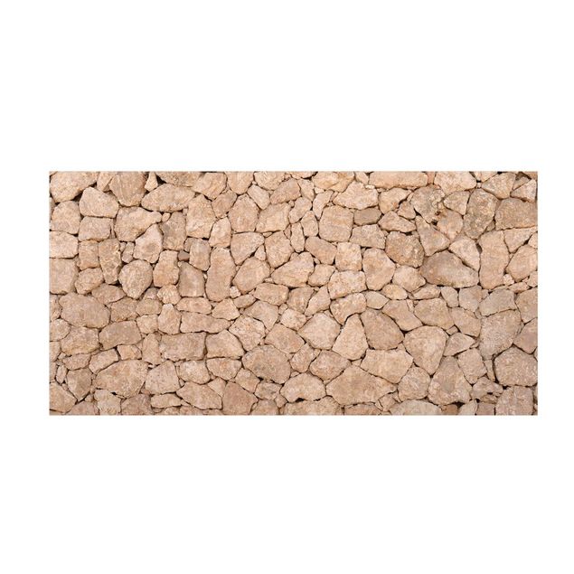 Moderne Teppiche Apulia Stone Wall - Alte Steinmauer aus großen Steinen