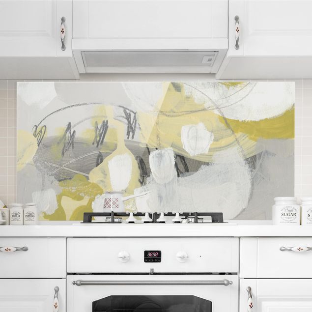 Küche Dekoration Zitronen im Nebel I