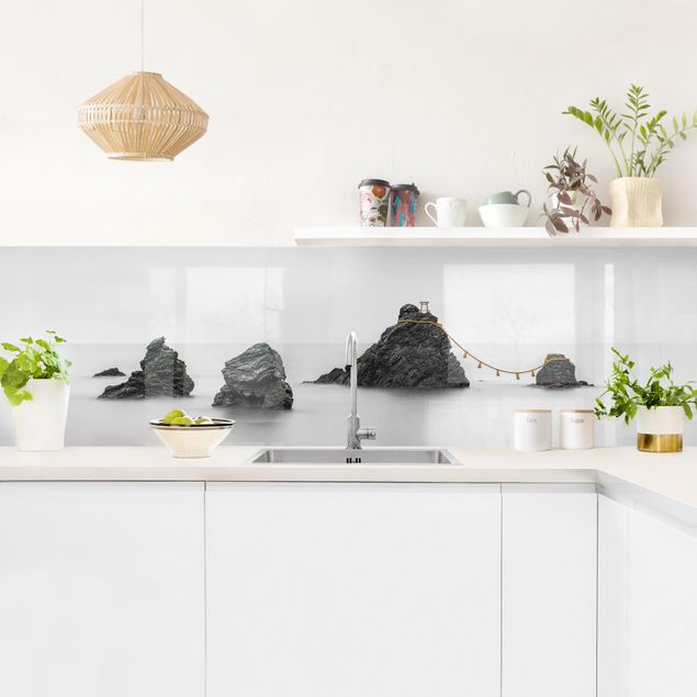 Küchenrückwände Architektur & Skyline Meoto Iwa - die verheirateten Felsen