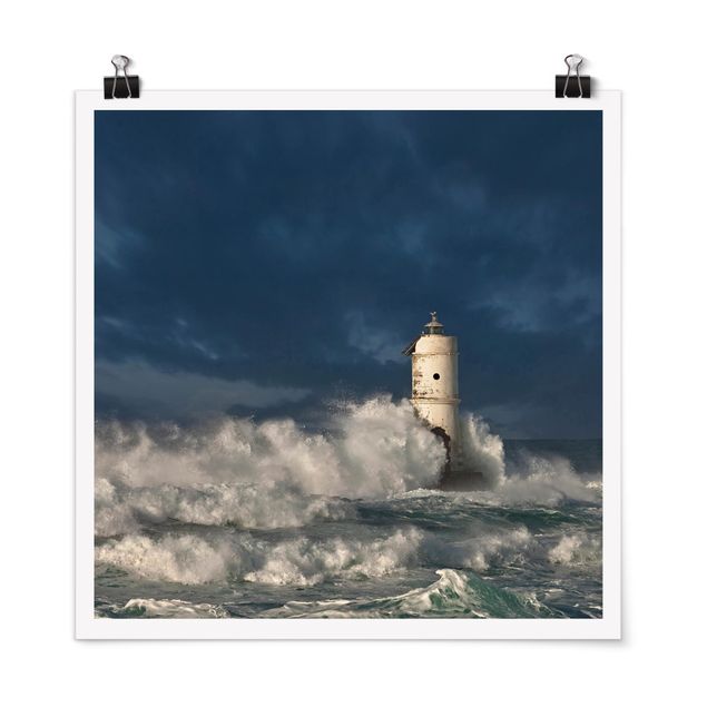 Wandbilder Strände Leuchtturm auf Sardinien