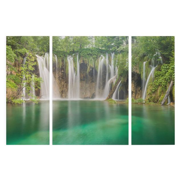 Leinwandbilder Naturmotive Wasserfall Plitvicer Seen