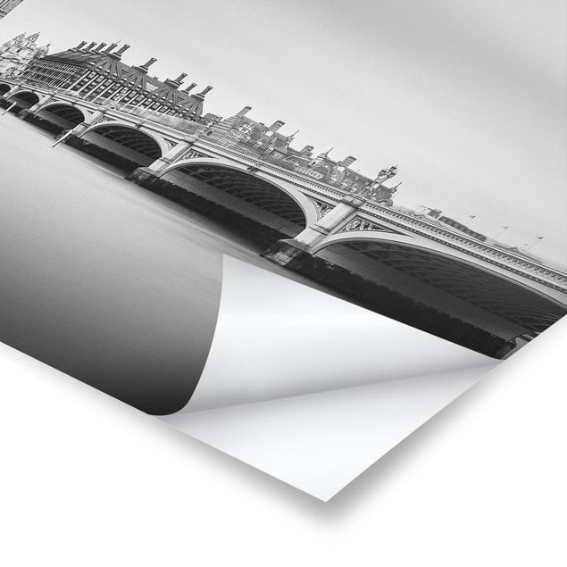 Wandbilder Westminster Brücke und Big Ben