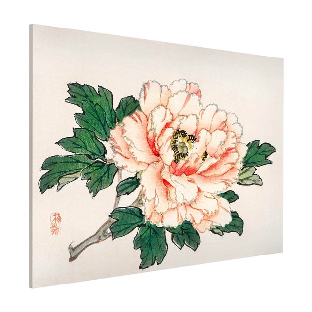 Küche Dekoration Asiatische Vintage Zeichnung Rosa Chrysantheme