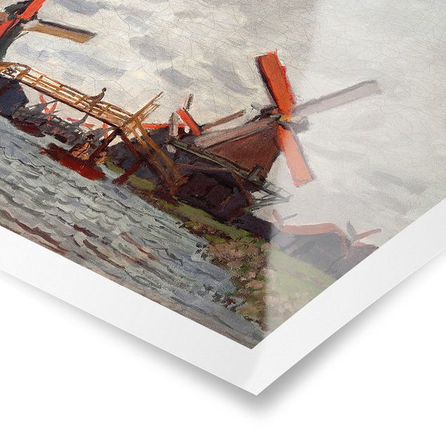 Wandbilder Architektur & Skyline Claude Monet - Windmühlen Zaandam