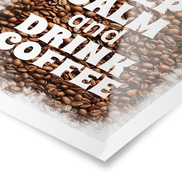 Poster No.EV86 Keep Calm And Drink Coffee