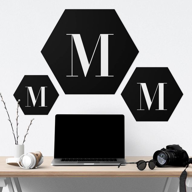 Hexagon Bild Forex - Buchstabe Serif Schwarz M