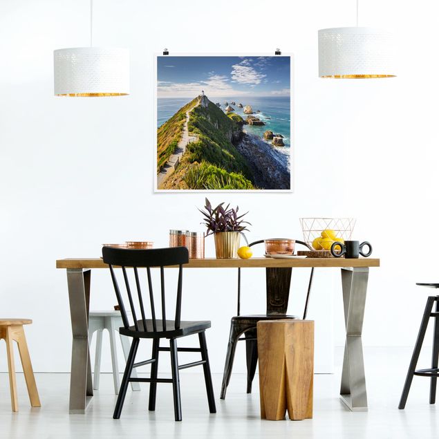 Küche Dekoration Nugget Point Leuchtturm und Meer Neuseeland