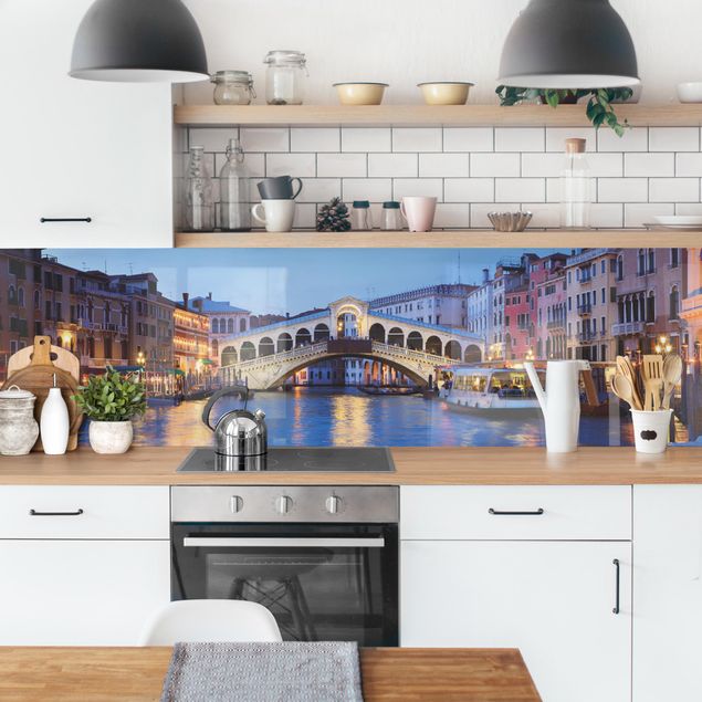 Küchenrückwände Architektur & Skyline Rialtobrücke in Venedig