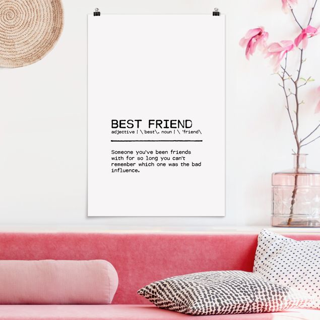 Kunstdrucke Poster Definition Best Friend