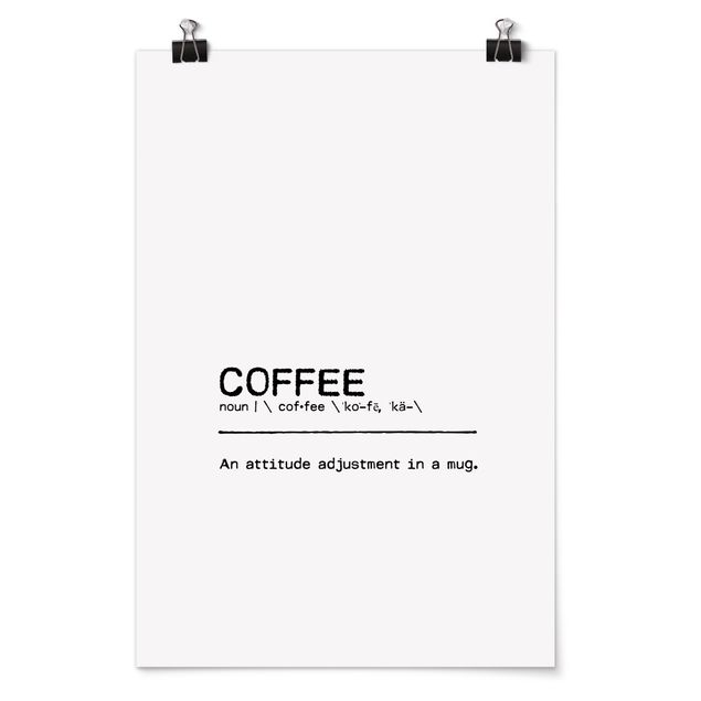Wandbilder Kunstdrucke Definition Coffee Attitude