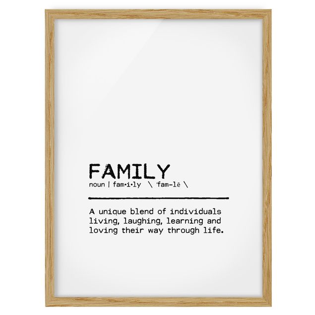 Wandbilder Kunstdrucke Definition Family Unique