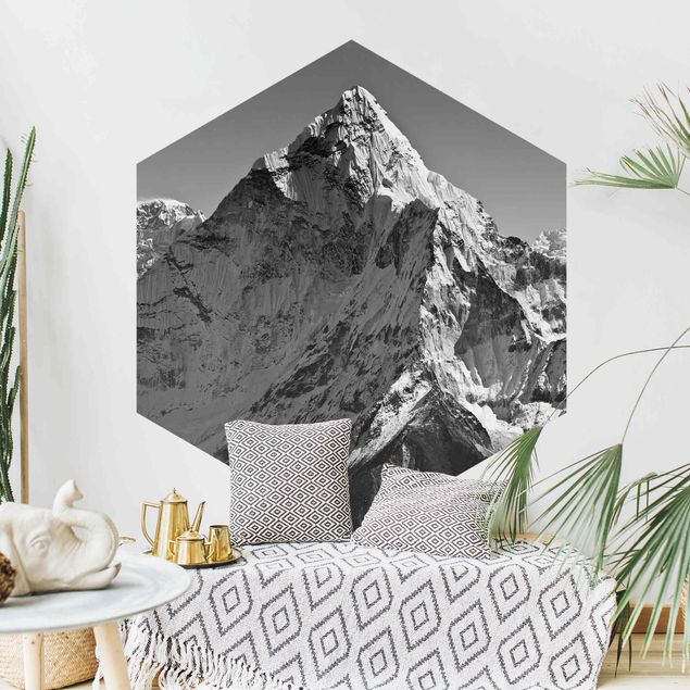 Schwarz-Weiß Tapete Der Himalaya II