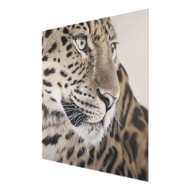 Glas Wandbilder Der Leopard