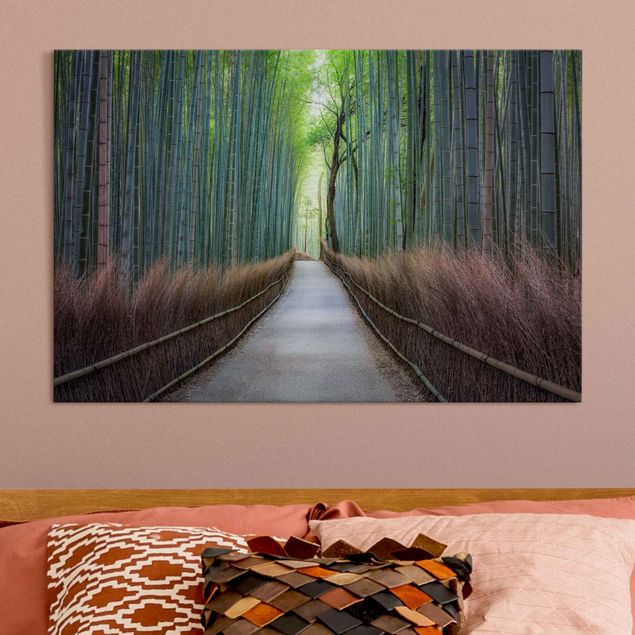 Wandbilder Landschaften Der Weg durch den Bambus