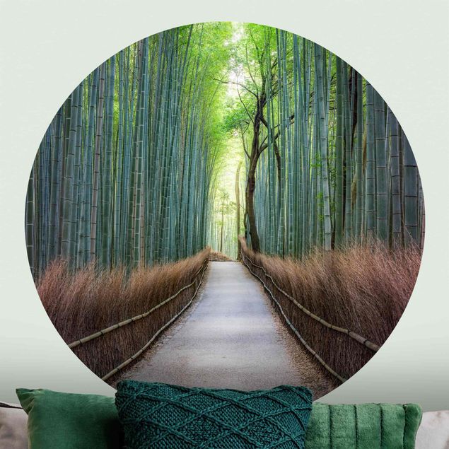 Fototapete modern Der Weg durch den Bambus