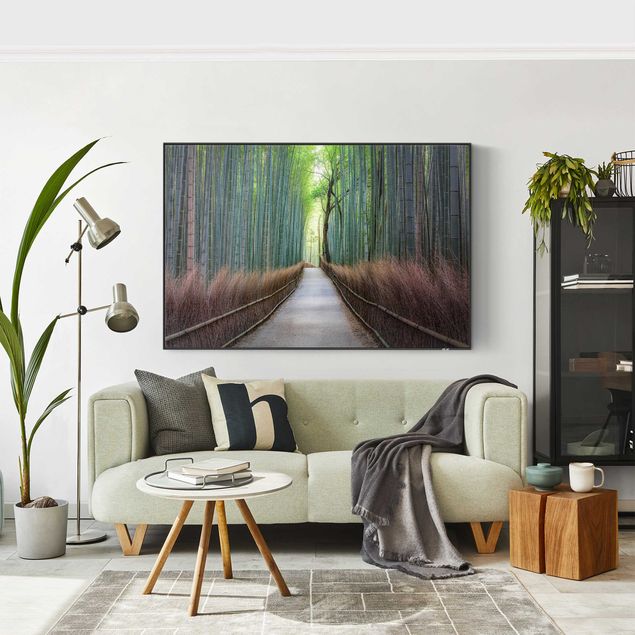 Wandbilder Landschaften Der Weg durch den Bambus
