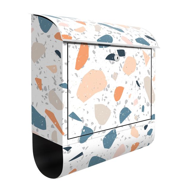 Briefkasten Design Detailliertes Terrazzo Muster Asti