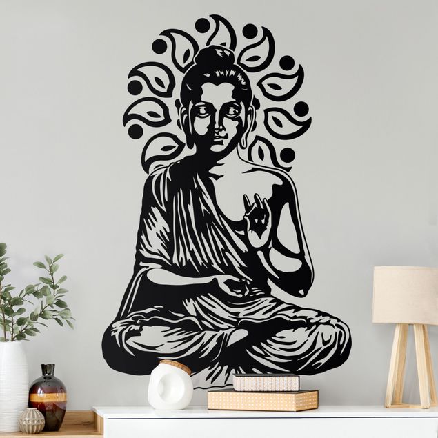 Wandtattoo - Detailreicher Buddha