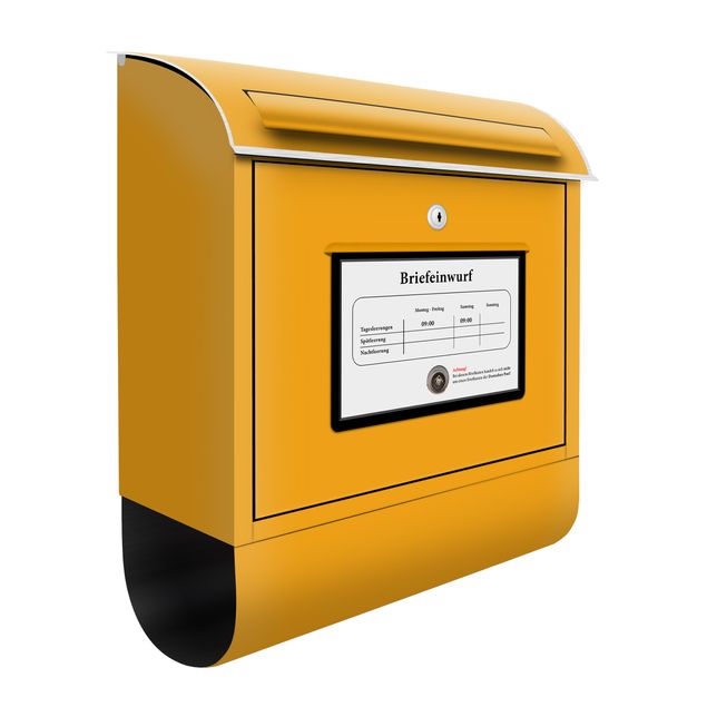 Postkasten gelb Länderbriefkasten in Deutschland