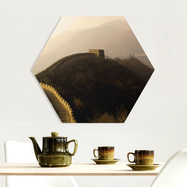 Küchen Deko Sonnenaufgang über der chinesischen Mauer