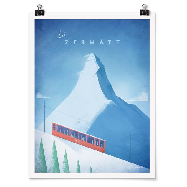 Wandbilder Landschaften Reiseposter - Zermatt