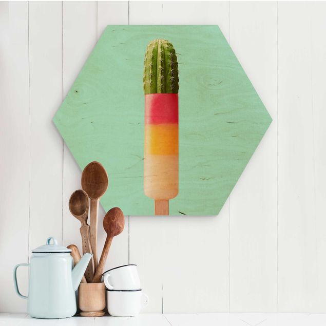 Küche Dekoration Eis mit Kaktus