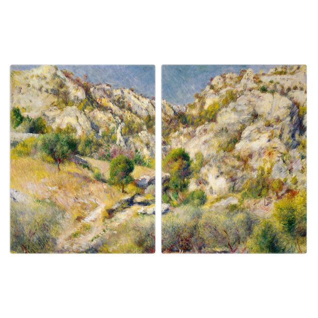 Glasabdeckung Herd Auguste Renoir - Felsen bei Estaque