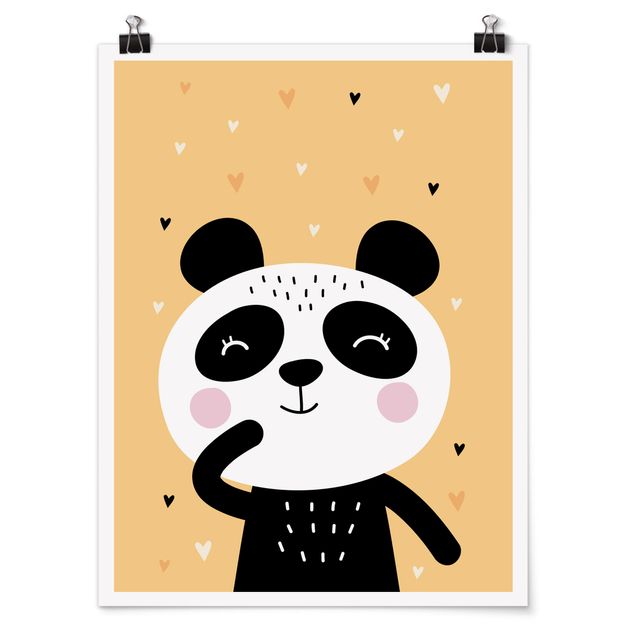 Wandbilder Modern Der glückliche Panda