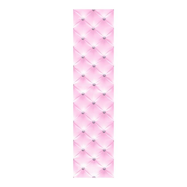 Schiebevorhang Muster Diamant Rosa Luxus
