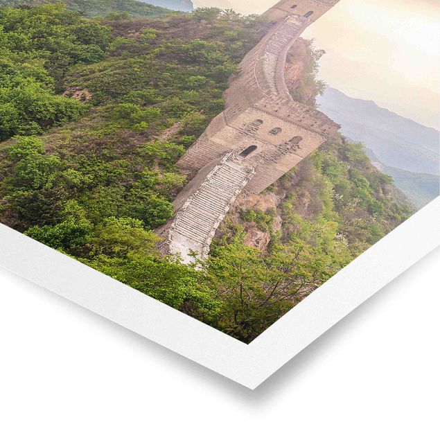 Poster Natur Die unendliche Mauer von China