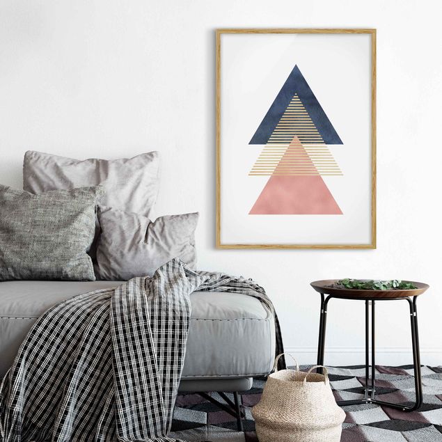 Wandbilder Abstrakt Drei Dreiecke